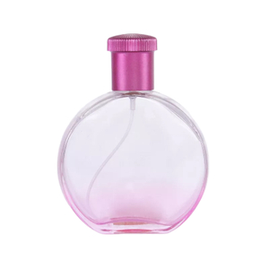 Botella de vidrio de spray de perfume en miniatura rosa portátil