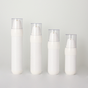 Botella de loción plástica para el cuidado de la piel con bomba para el cabello
