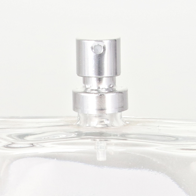 Frasco de perfume rectangular de 100 ml con tapa negra Frasco de perfume de fondo grueso con aspecto de lujo