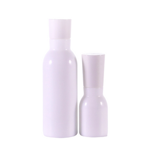 Botella de loción de vidrio blanco ópalo de 150 ml