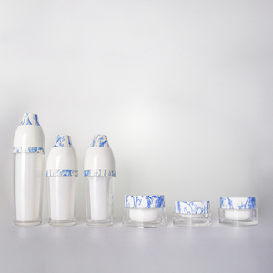 Botella de loción de plástico acrílico HDPE para el cuidado de la piel