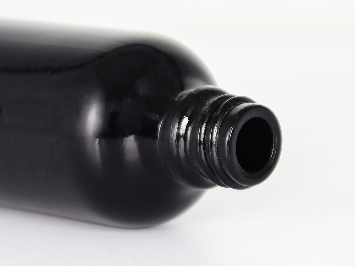 5-100ml Botellas de vidrio vacías con cuentagotas de loción de aceite esencial oscuro
