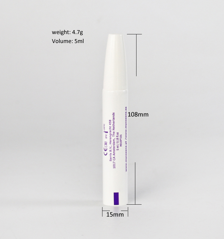 Tubo blando de plástico sellable ecológico de 5 ml para el cuidado de la piel