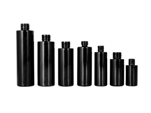 Botellas cuentagotas de vidrio negro vacías de 5-100 ml al por mayor
