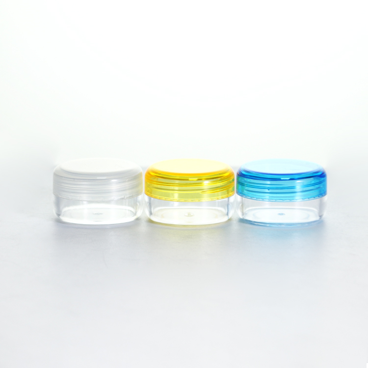 5g 20g Mini Vibrant PS Tarros de crema cosmética vacíos de plástico al por mayor