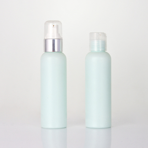 Botella de loción de plástico esmerilado única para el cuidado de la piel