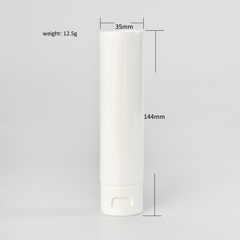 Tubo blando de plástico para apretar material respetuoso con el medio ambiente de 150 ml 