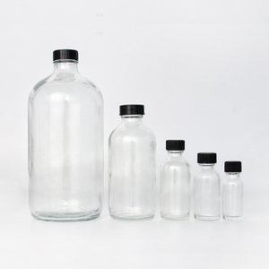 Botella de aceite esencial de vidrio Boston de 100 ml para el cuidado de la piel
