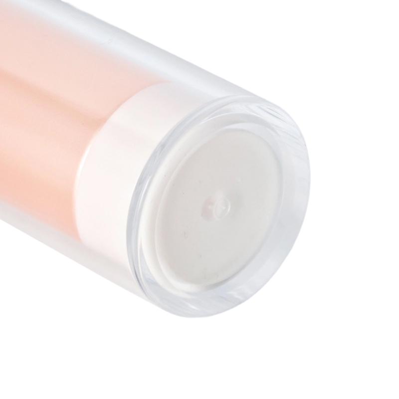 Botellas de loción de plástico de color de doble tubo para el cuidado de la piel 
